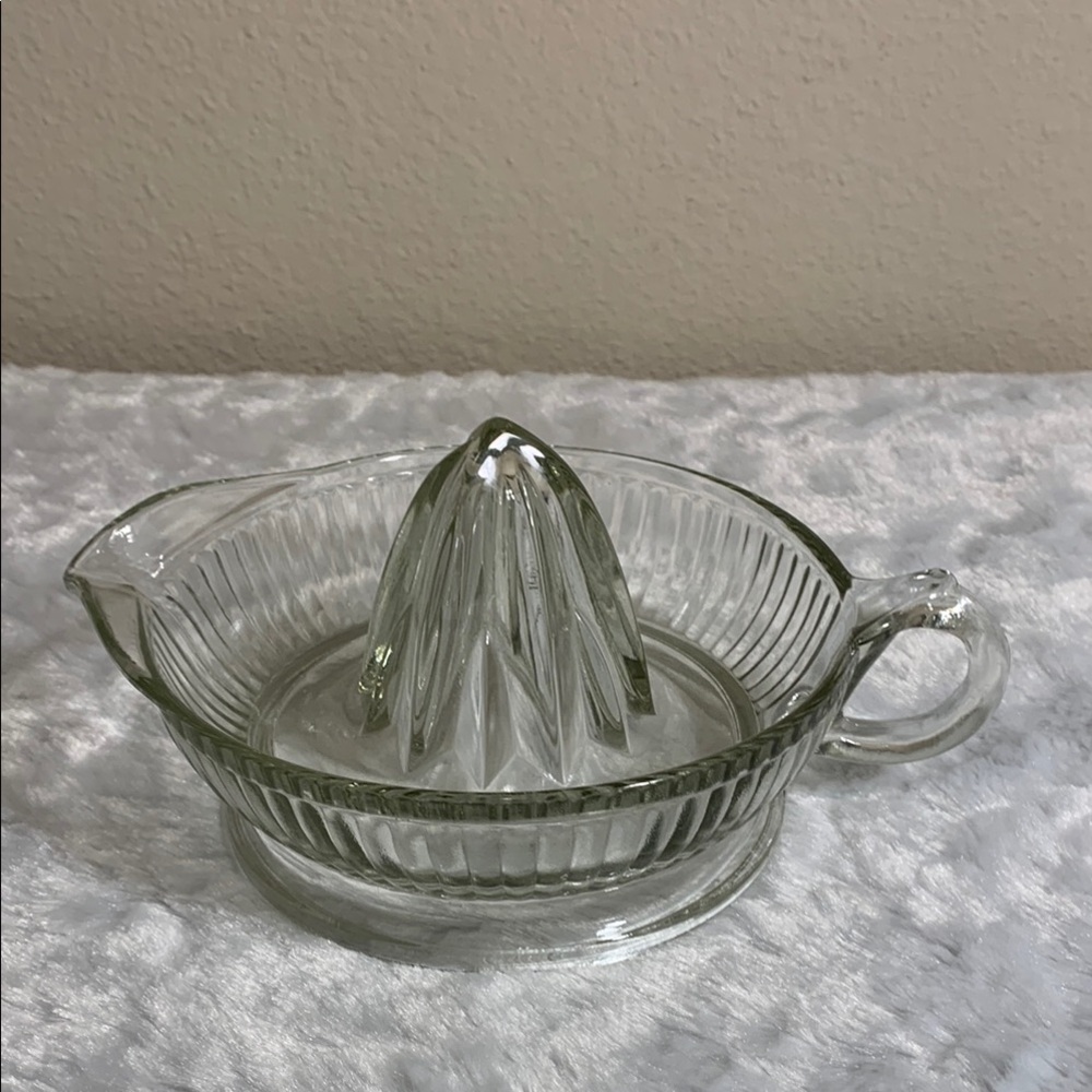 Vintage Anchor Hocking Glass Citrus Juicer